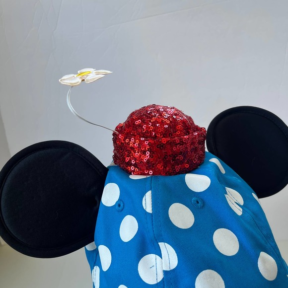 Disney Blue and Black Polka Dot Minnie Mouse Hat - Picture 2 of 10